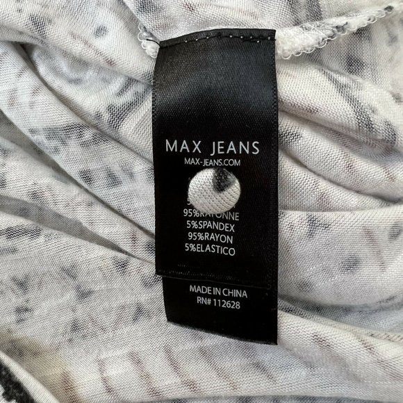 MAX JEANS Womens Size S Small Long Sleeve Cream Brown Tan Tunic Top - Picture 6 of 7